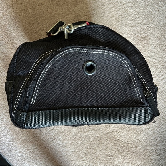 Marlboro 90s Vintage Compass Logo Black Red Promo Duffel Bag OS - Picture 5 of 14